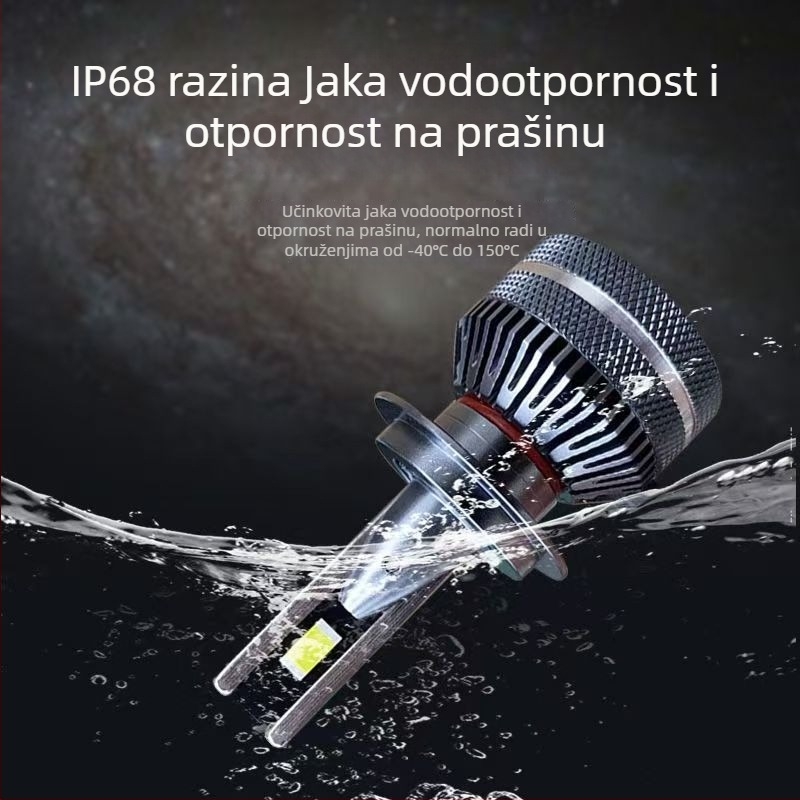 LED automobilska svjetla s laserom, ultraljepša, kompatibilna s H1/H4/H7/11/9005/12, visoki i niski snop
