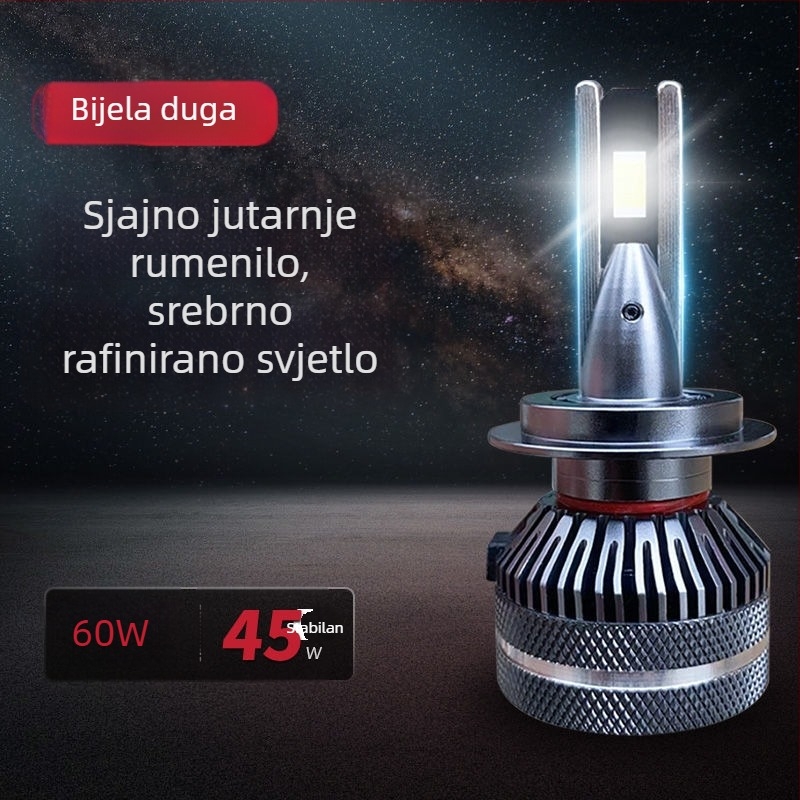 LED automobilska svjetla s laserom, ultraljepša, kompatibilna s H1/H4/H7/11/9005/12, visoki i niski snop