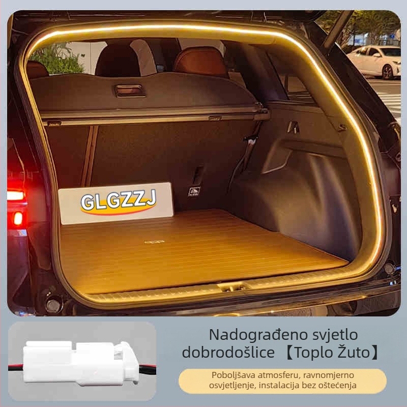 Geely Xingyue L / Haoyue L trak za prtljažnik s ambijentalnim osvjetljenjem, atmosfersko svjetlo – neškodna ugradnja u izvorno svjetlo automobila