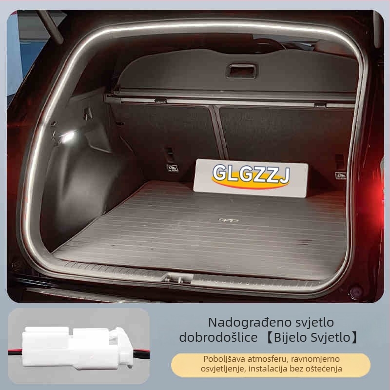 Geely Xingyue L / Haoyue L trak za prtljažnik s ambijentalnim osvjetljenjem, atmosfersko svjetlo – neškodna ugradnja u izvorno svjetlo automobila