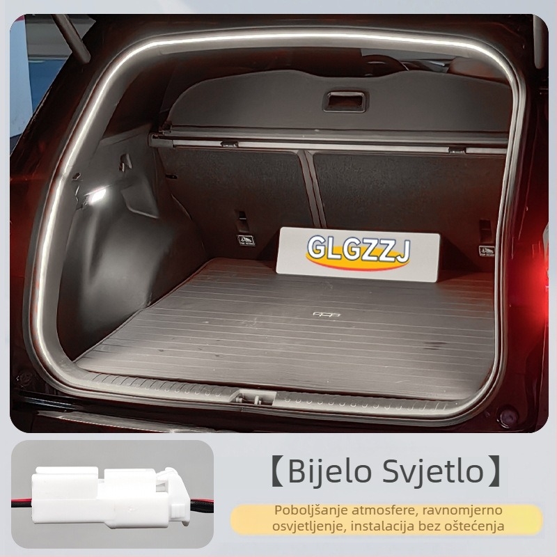 Geely Xingyue L / Haoyue L trak za prtljažnik s ambijentalnim osvjetljenjem, atmosfersko svjetlo – neškodna ugradnja u izvorno svjetlo automobila