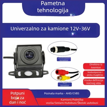 Kamera za vožnju unatrag, model Zl-01, 12–36V, 1080P/720P, AHD/CCD, vidno polje 90–120°