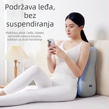 Jastuk za lumbalnu podršku za ured — punjenje memory foam, moderan minimalistički stil, prilagođena obrada