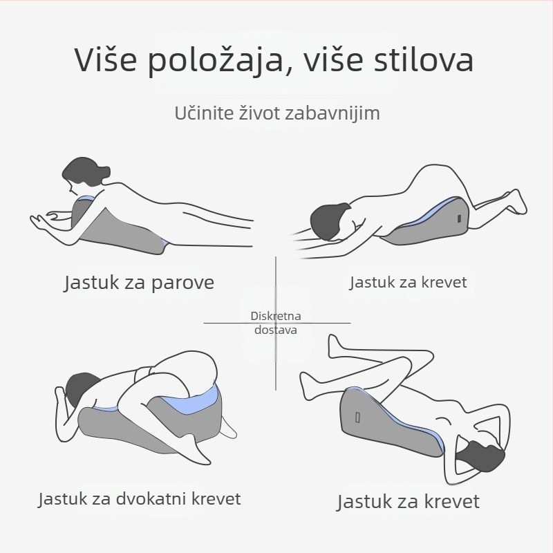 Jastuk za lumbalnu podršku za ured — punjenje memory foam, moderan minimalistički stil, prilagođena obrada