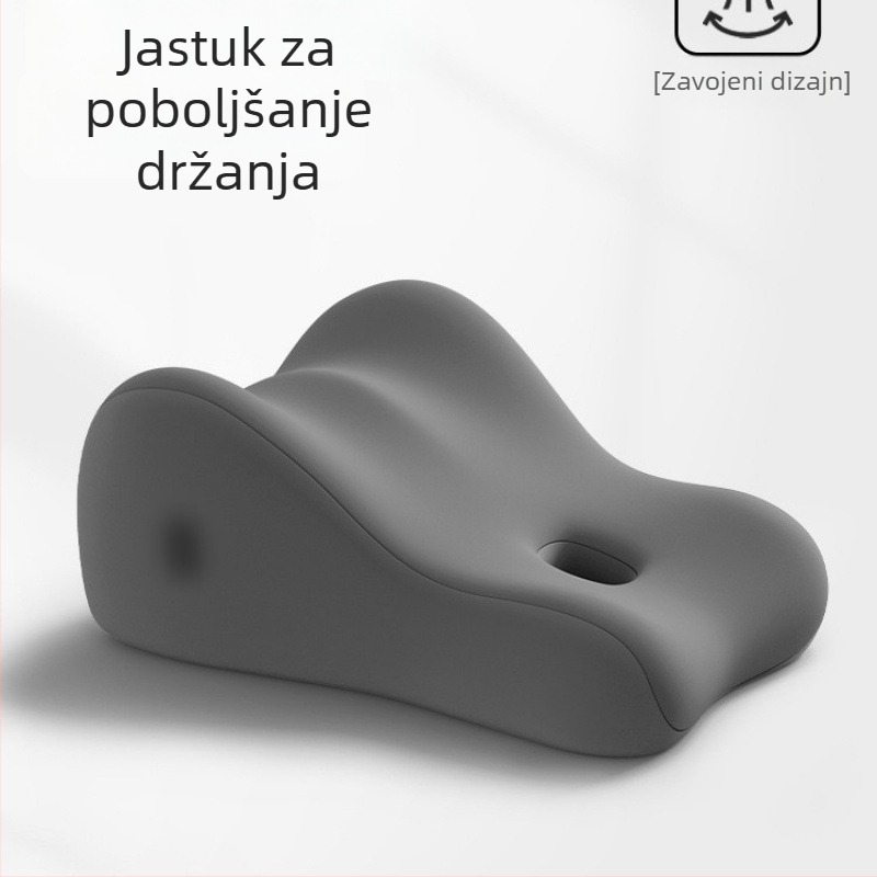 Jastuk za lumbalnu podršku za ured — punjenje memory foam, moderan minimalistički stil, prilagođena obrada