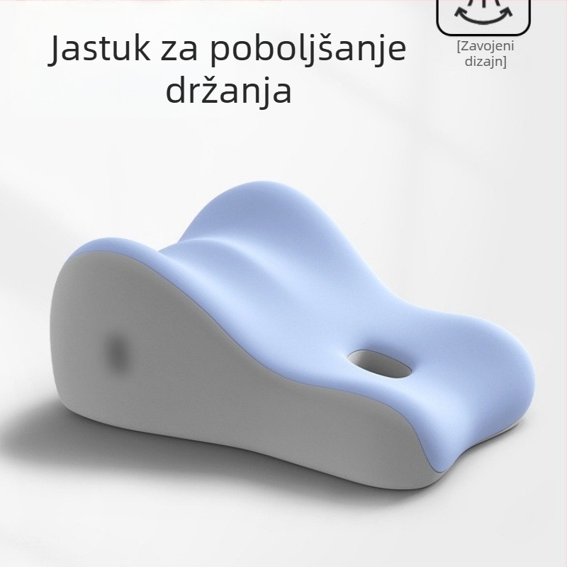Jastuk za lumbalnu podršku za ured — punjenje memory foam, moderan minimalistički stil, prilagođena obrada
