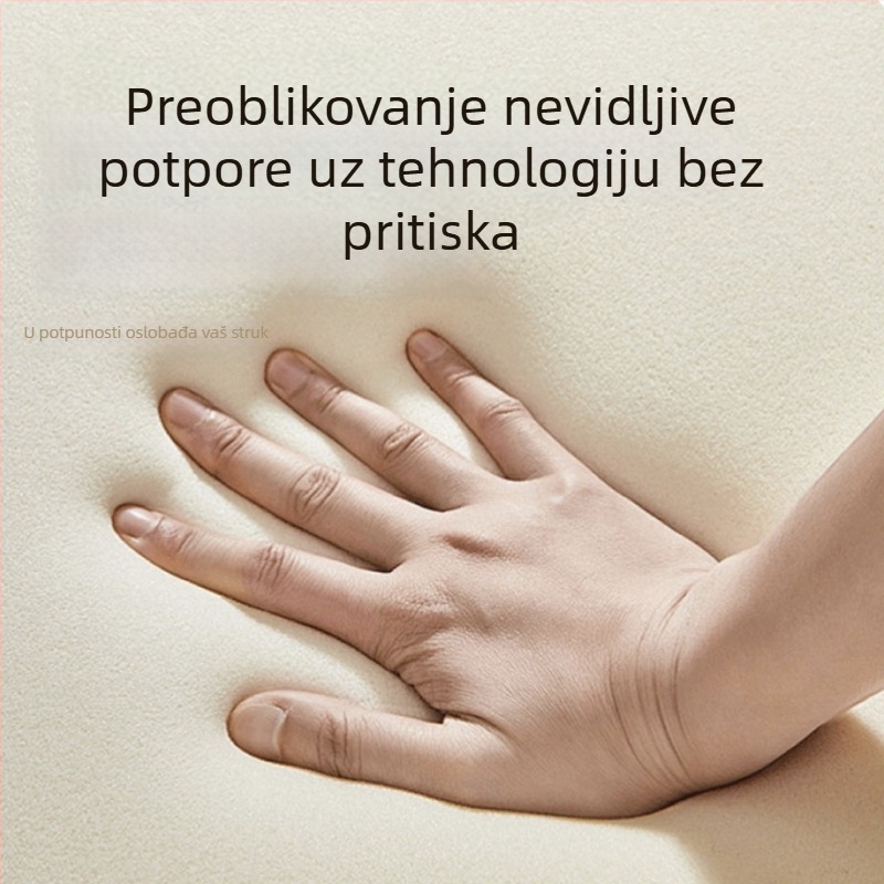 Podrška za donji dio leđa od memorijske pjene za ured, dvostruko slojevita konstrukcija, navlaka od poliestera, jastuk za leđa za duže sjedenje
