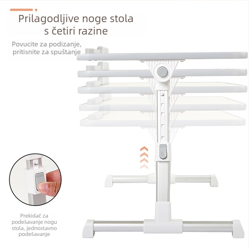 Sklopivi stol za stražnje sjedalo automobila — višenamjenski, sklopivi; materijal: umjetna ploča; bez ugradnje; univerzalna kompatibilnost