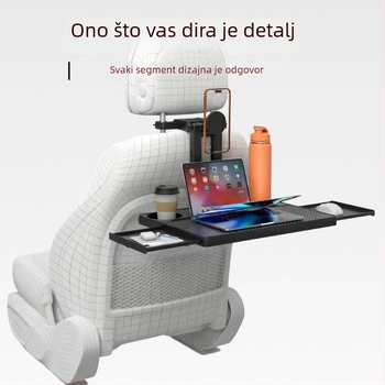 Waytogrow Auto stolni stol – ABS protuklizni, Sklopiva ploča s rotacijom i višestrukom funkcijom, Zidna montaža, Univerzalna kompatibilnost