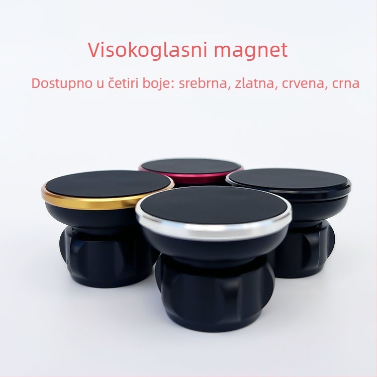 BY-CT01 auto držač za telefon s magnetskom glavom, silikon/ABS, 4 magneta, prilagođeni logo, zamjenjivi magneti