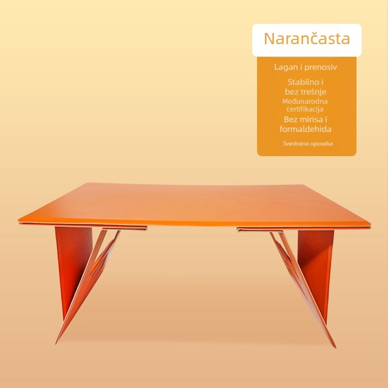 Sklopivi auto stol za laptop/tablet – univerzalni, višenamjenski, lagana umjetna ploča, ugrađeni nosač