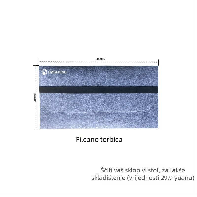 Sklopivi auto stol za laptop/tablet – univerzalni, višenamjenski, lagana umjetna ploča, ugrađeni nosač