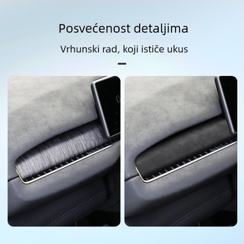 SNBLO Velur unutarnji poklopac za središnji panel instrument table za NIO ES7 (Materijal: Alcantara suede; Model: Wei Lai; Obrada i prilagođavanje: Da)