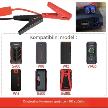 Klipovi za hitno pokretanje automobila, za pozitivan i negativan priključak baterije, plastični