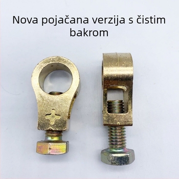 Klem za automobilsku bateriju od čistog bakra, čvrsta konstrukcija, spoj za polove baterije