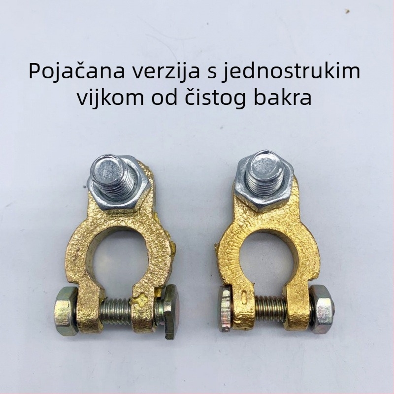 Klem za automobilsku bateriju od čistog bakra, čvrsta konstrukcija, spoj za polove baterije