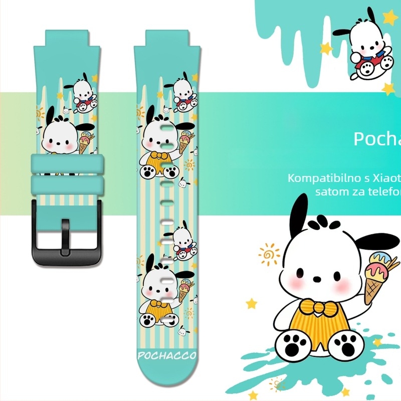 BWD TPU narukvica za sat za Little Genius i univerzalne modele — Sanrio otisak, kopča, 50 setova u pakiranju