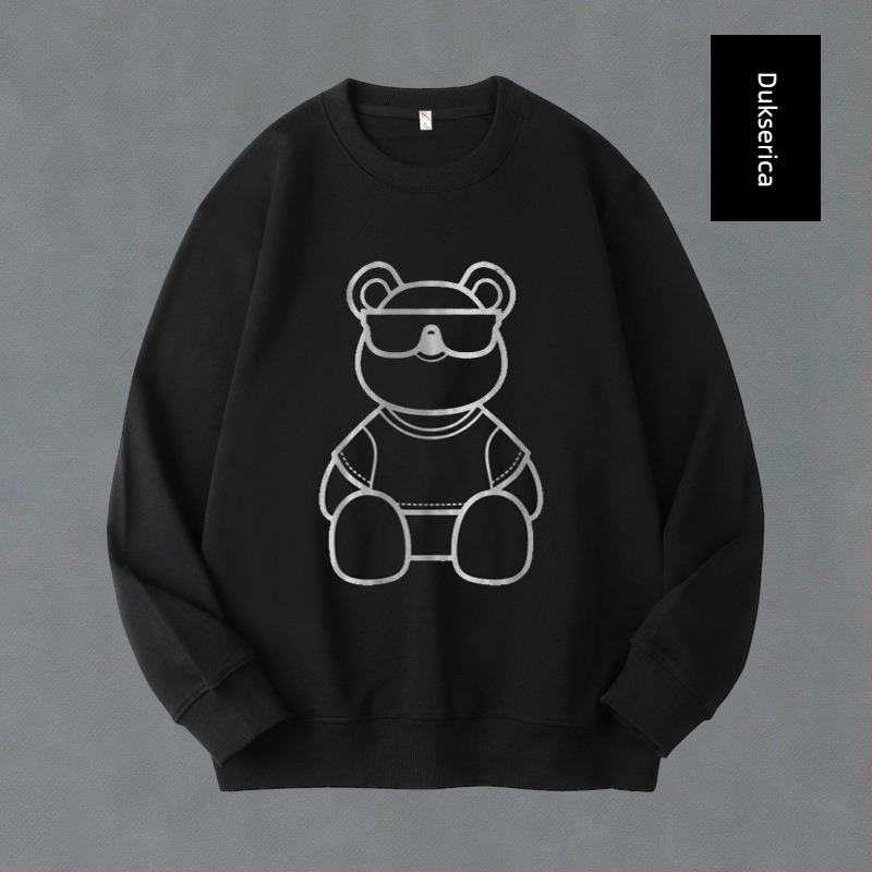 Muški sportski set od pamuk-mešavine, pulover i dugi hlače, s fleksom za toplinu, za jesen-zimu