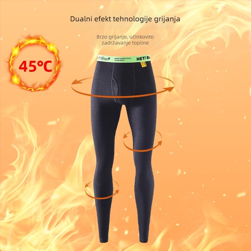 Muške tople hlače od vune–svile smjesa; podstava fleece; dvostruki sloj; debljina 301–350 g/m² (Materijal: vuna-svilna smjesa; Podstava: fleece; Slojovi: dvostruki; Debljina: 301–350 g/m²; Funkcija: toplo, Anti-Pilling)