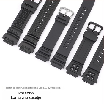 Remen za sat Zhuo Ying, kompatibilan s Casio Aq-S810W, W-735H, SGW-300; TPU materijal; Proljeće 2024; Stil All-match / Fashion Commuter