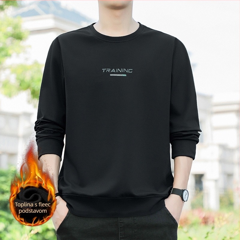 Muški pulover s okruglim izrezom, korejski stil, lagana tkanina, 100% poliester, slobodan kroj