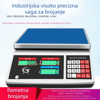 Precizna elektronička vaga za brojanje Wanlong ACS-M18, elektroničko mjerenje, napajanje baterijom, višefunkcionalna upotreba