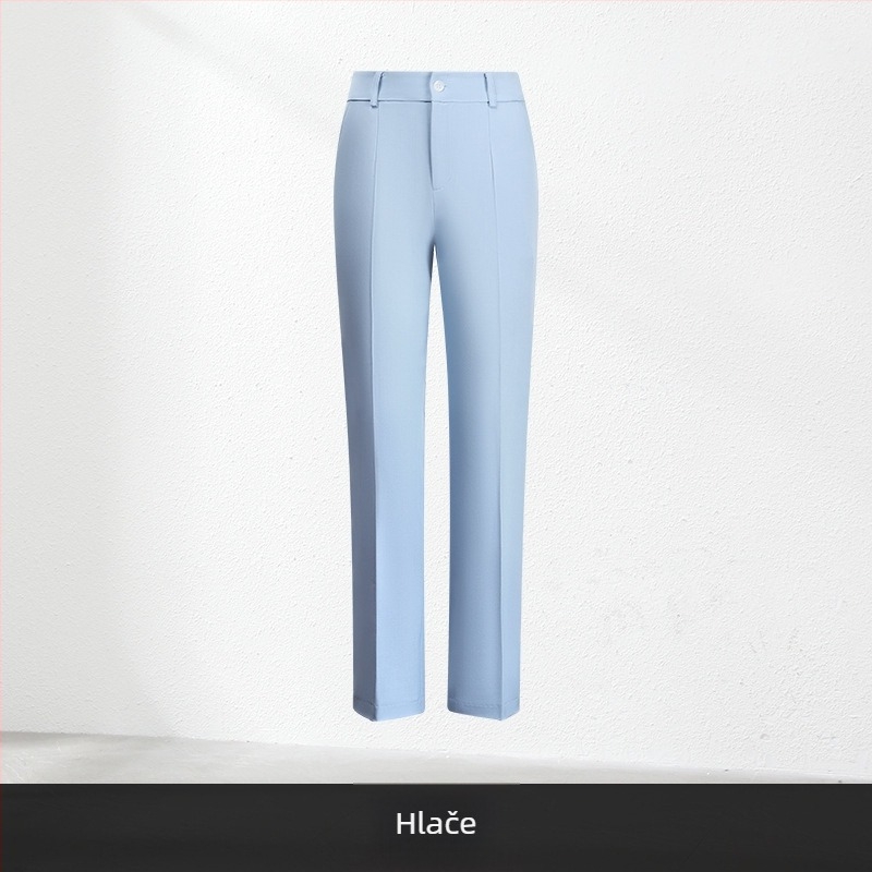 Ženski dvodijelni uredski kostim, jesen 2024, poliester tkanina, 90-95% poliester vlakana, suknja srednje duljine, dugi rukavi