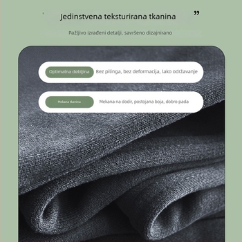 Ženske hlače za trening od Modal-Spandex, labav kroj, visok struk, duge hlače, gusta tkanina (Modal-Spandex; labav kroj; visok struk; duge hlače; gusta tkanina)