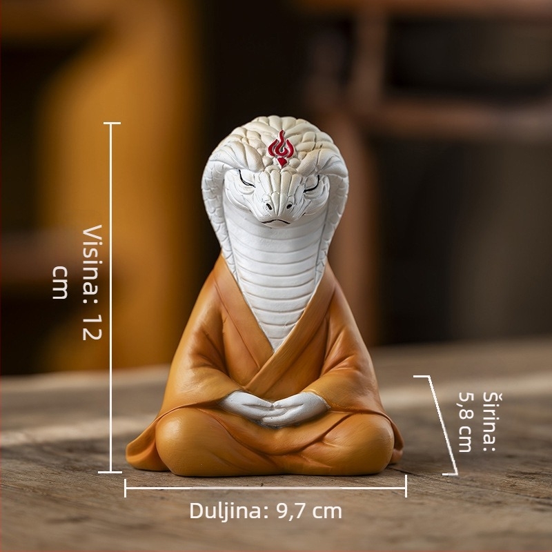 Figurica lisice od smole u zen-stilu, bonsai dekor za vrt, balkon i auto