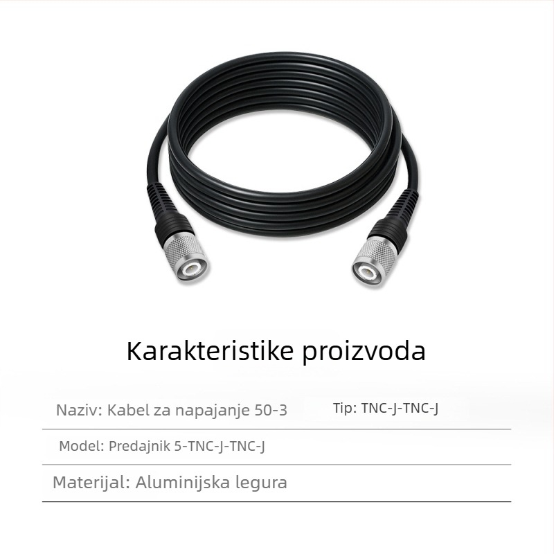 Napajanje za RTK antenu, koaksijalni kabel, TNC-SMA, čisto bakar, glava u obliku gljive SYV50-3, fiksna baza