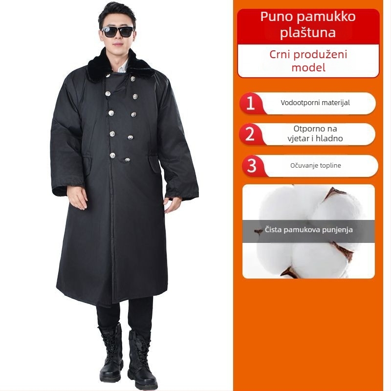 Dugi zimski kaput s flis podstavom, Chenille tkanina, 90–95% Spandeks