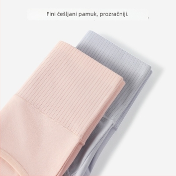 Ženske gaćice od pamuka s visokim strukom, oblikovanje stomaka i podizanje stražnjice, antibakterijske, prozračne