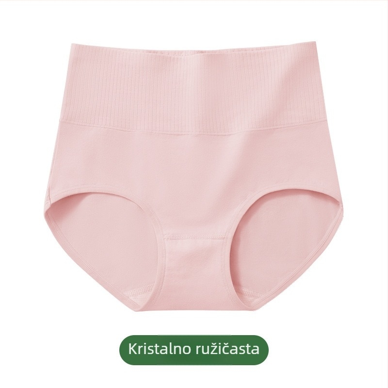 Ženske gaćice od pamuka s visokim strukom, oblikovanje stomaka i podizanje stražnjice, antibakterijske, prozračne