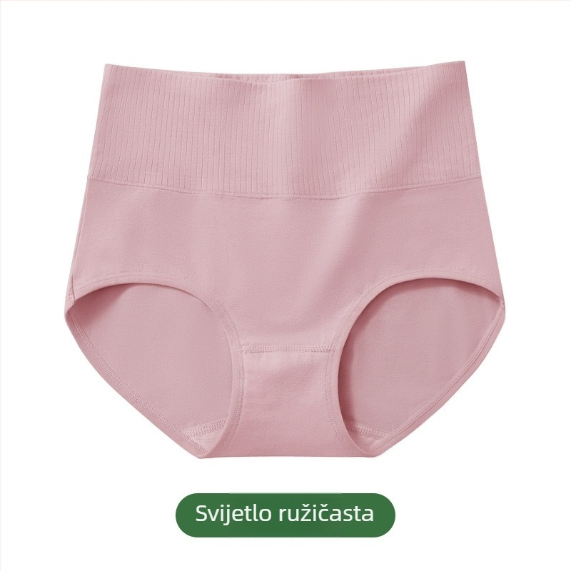 Ženske gaćice od pamuka s visokim strukom, oblikovanje stomaka i podizanje stražnjice, antibakterijske, prozračne