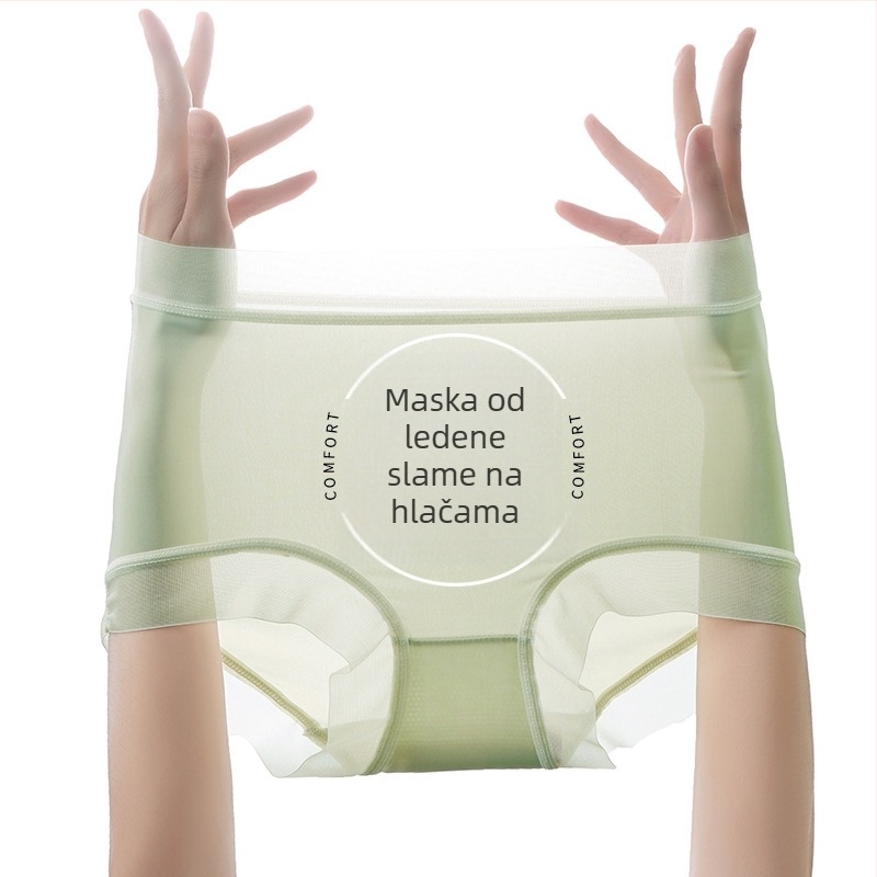 Žensko ljetno donje rublje od ledenog svilenog materijala, ultra-tanki, 31–40D, glavni materijal: najlon, podstava: viskoz, prozračan, brzo suši, antibakterijsko