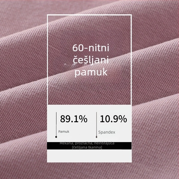 Ženske gaćice visokog struka od 80-count combed pamuka, antibakterijske, stišću trbuh, podižu bokove, pamuk podstava u predu, velika veličina