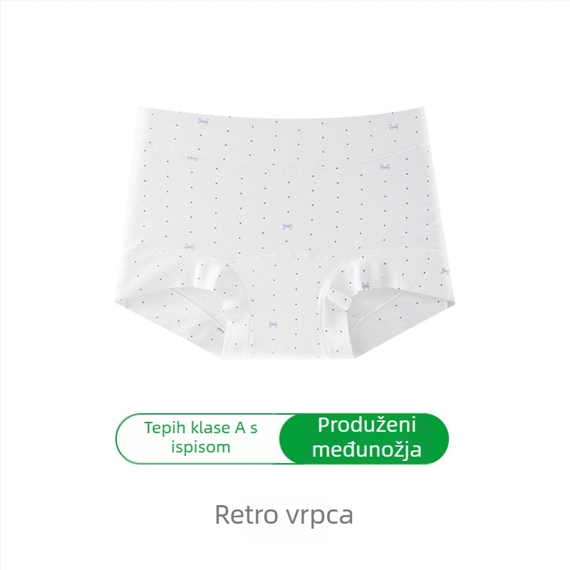 Ženske pamučne bokserice, antibakterijske, prozračne, visokog struka, pleteni materijal, uzorci: jednobojni i cvjetni