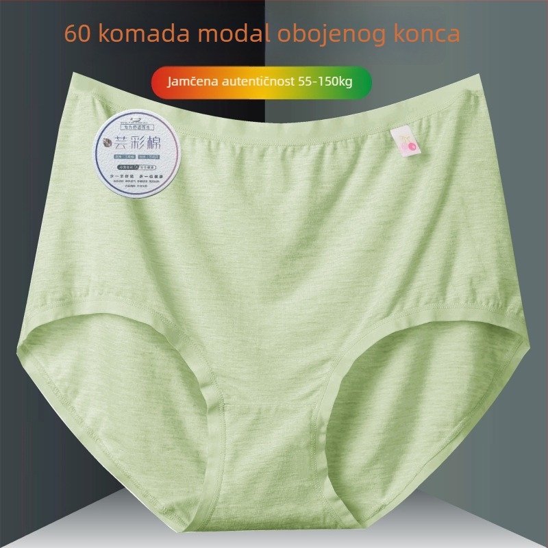 Damske gaćice od modala, srednji pojas, prozračne i antibakterijske, pletene