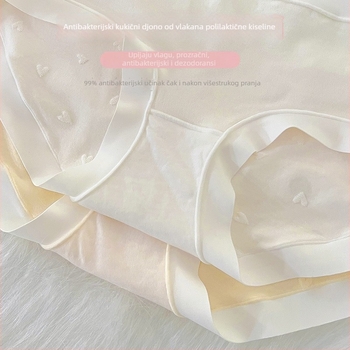 Ženske gaćice od najlona s pamukom u preponi, srednji pojas, jednofarbni uzorak, pleteni materijal, pređa 31-40D