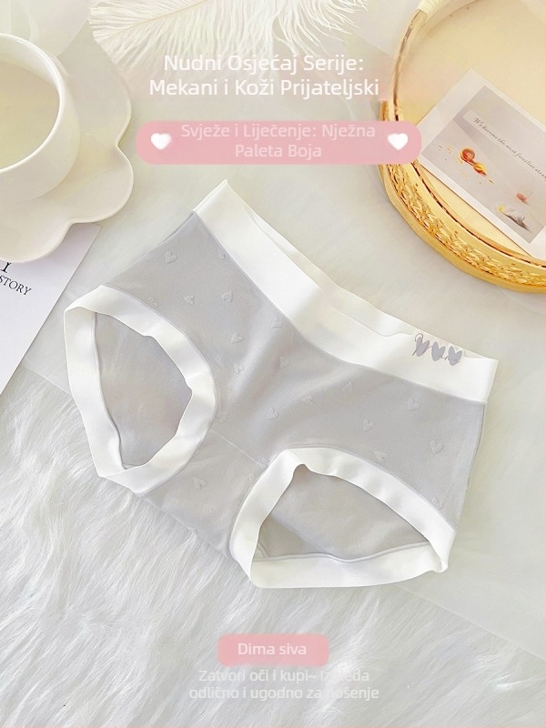 Ženske gaćice od najlona s pamukom u preponi, srednji pojas, jednofarbni uzorak, pleteni materijal, pređa 31-40D