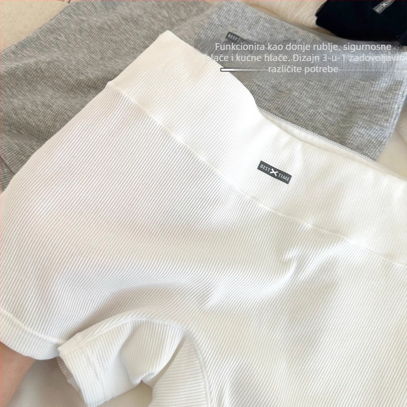 Ženske pamučne bokserice, dišuće, antibakterijske, dvostruko funkcionalne ljetne tanke šortseve, 95–100% pamuka