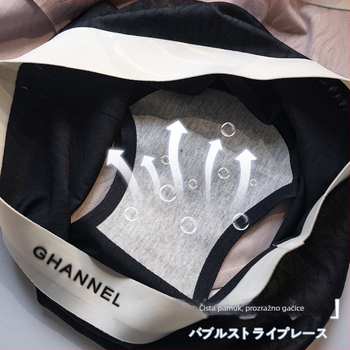 Ženske gaćice od najlona s ice silk, jacquard tkanina, pamuk podstava, srednji struk, prozračne, antibakterijske