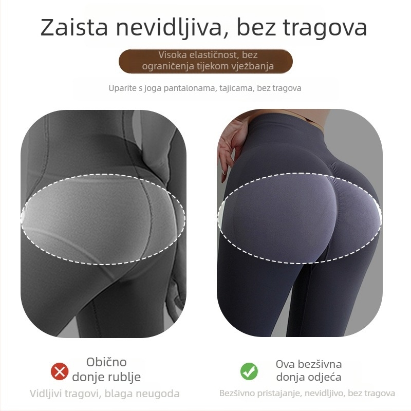 Ženske gaćice od najlona s ice silk, jacquard tkanina, pamuk podstava, srednji struk, prozračne, antibakterijske