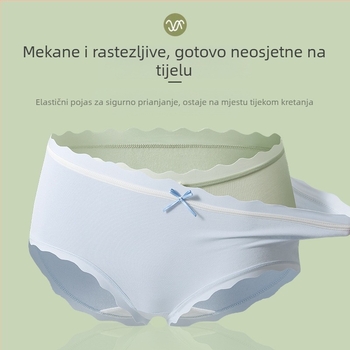 Japanski stil pamukaste žene gaćice, antibakterijske, prozračne, udobne, srednji pojas, plus veličina