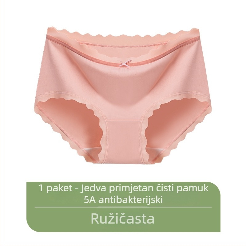 Japanski stil pamukaste žene gaćice, antibakterijske, prozračne, udobne, srednji pojas, plus veličina