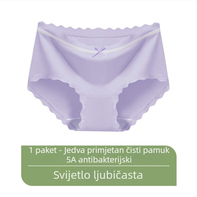 Japanski stil pamukaste žene gaćice, antibakterijske, prozračne, udobne, srednji pojas, plus veličina