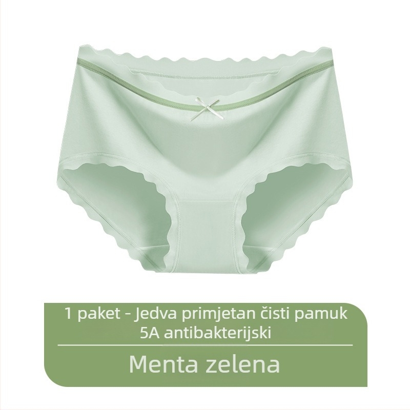 Japanski stil pamukaste žene gaćice, antibakterijske, prozračne, udobne, srednji pojas, plus veličina