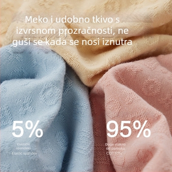 Gaćice za žene visokog struka od pamuka, 95–100% pamuk, podstava 100% pamuk, za sve sezone