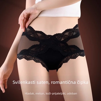 Ženske čipkaste gaćice s liftingom stražnjice, prozračne i brzo sušeće, trokutaste šortice (Materijal: čipka; Glavni materijal: najlon 90–95%; Podstava prepona: 100% pamuk)
