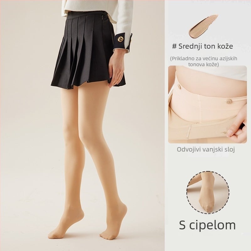 Zamjenski vanjski sloj za čarape | Najlon, Uzorak: valoviti, Tanak, Najlon 90–95%, Četiri godišnja doba